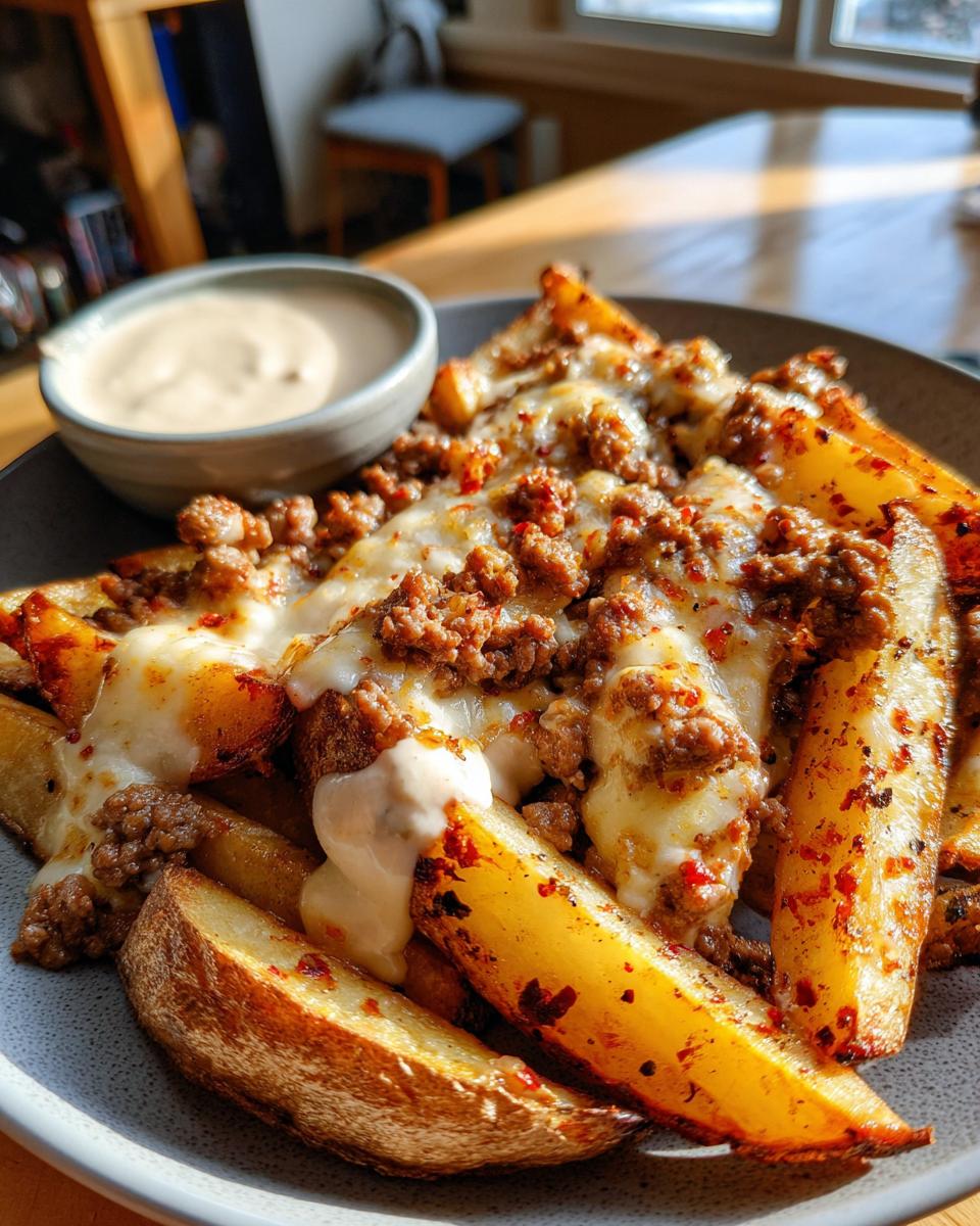 Loaded Cheese Beef Fries - detail 1