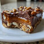 No Bake Snickers Bars