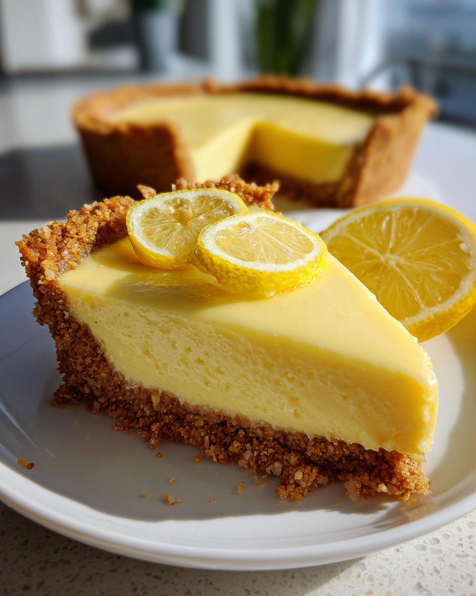 No-Bake Sugar-Free Lemon Pie - detail 1