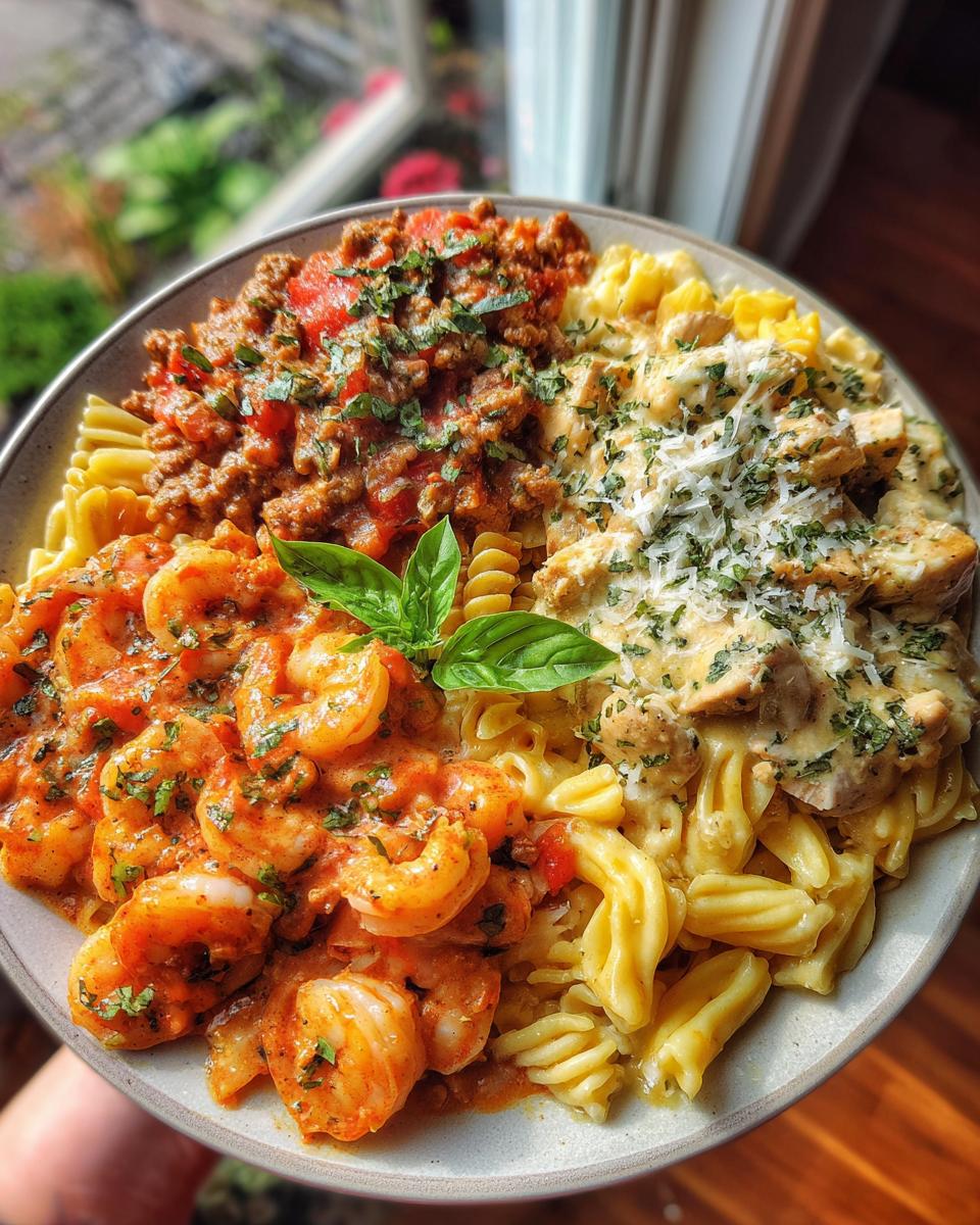 Olive Garden Copycat Pasta Trio - detail 3