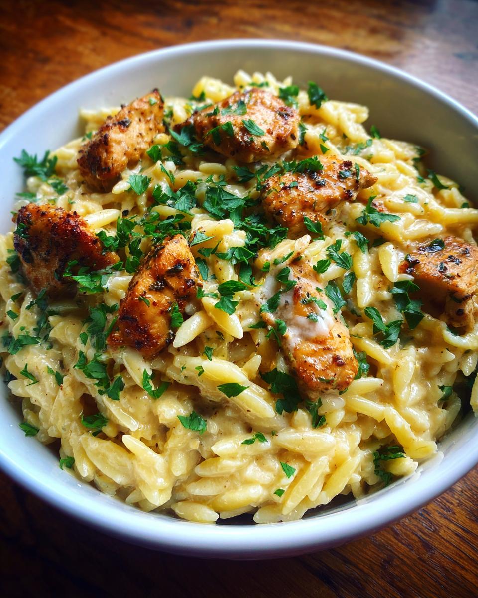 One-Pot Cajun Chicken Alfredo Orzo - detail 1