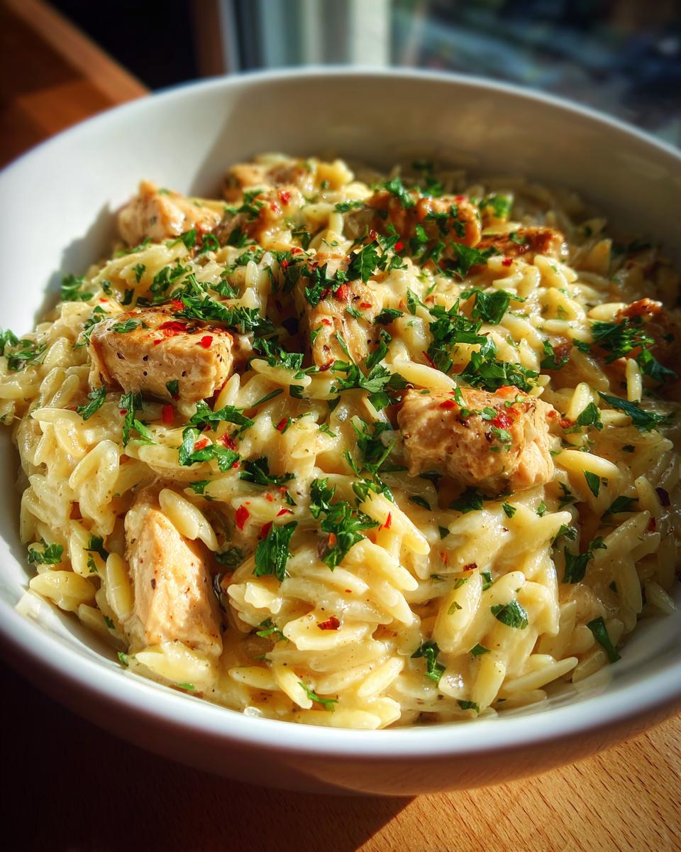 One-Pot Cajun Chicken Alfredo Orzo - detail 2