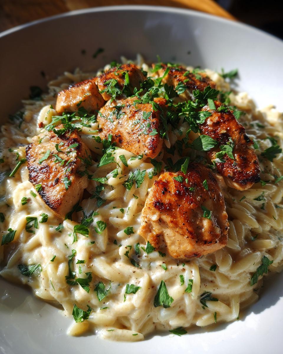 One-Pot Cajun Chicken Alfredo Orzo - detail 3
