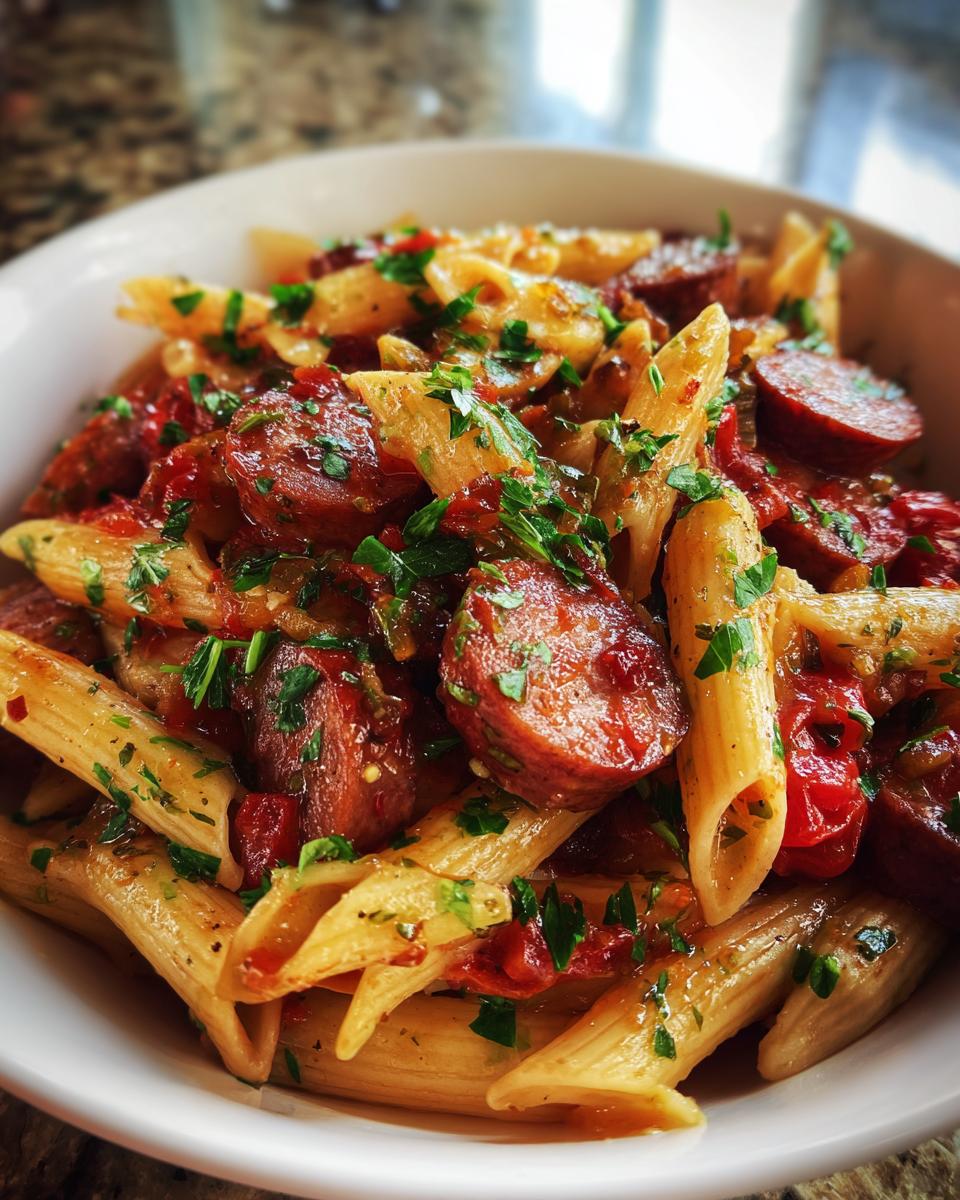 One-Pot Smoked Sausage Pasta - detail 1