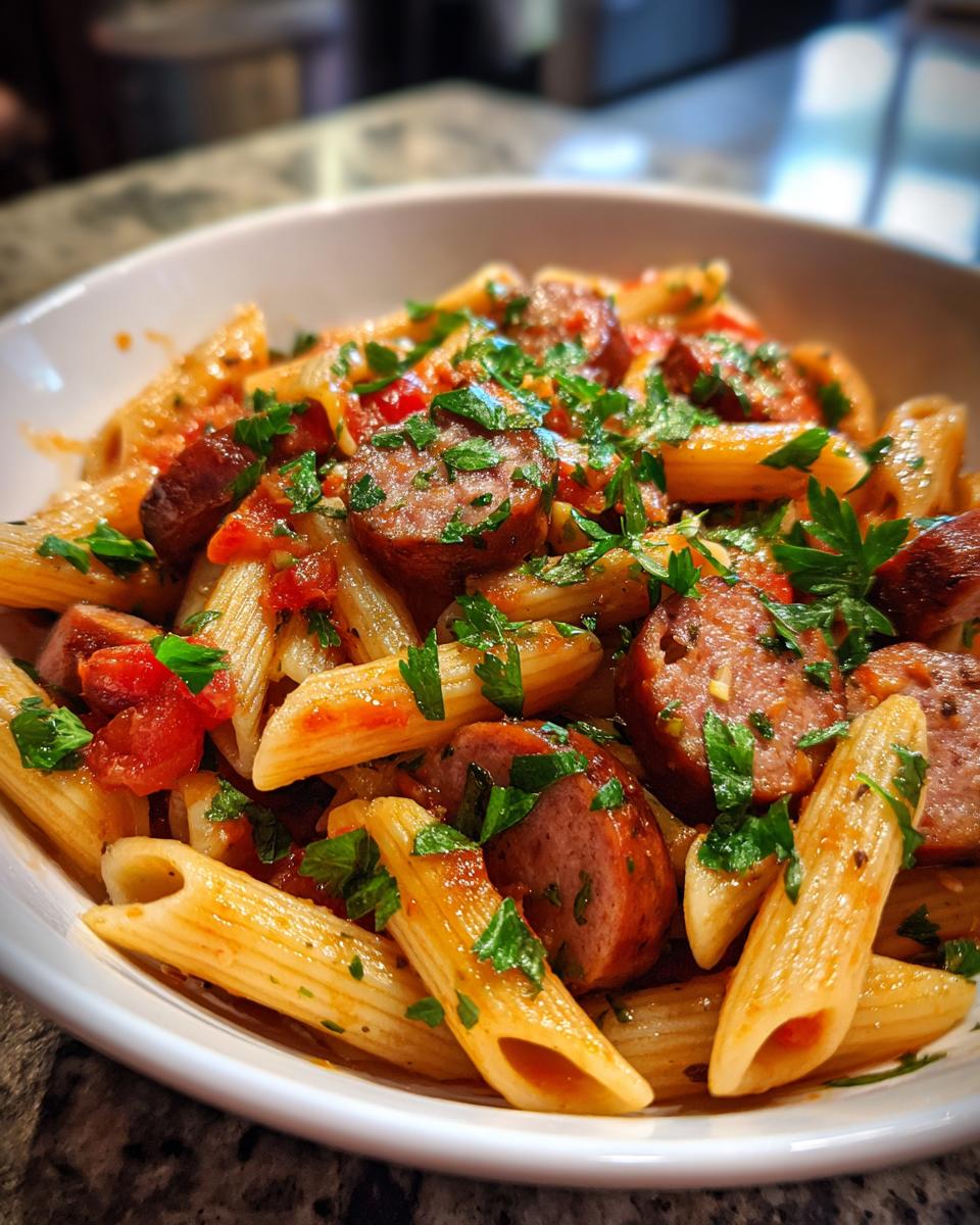 One-Pot Smoked Sausage Pasta - detail 2