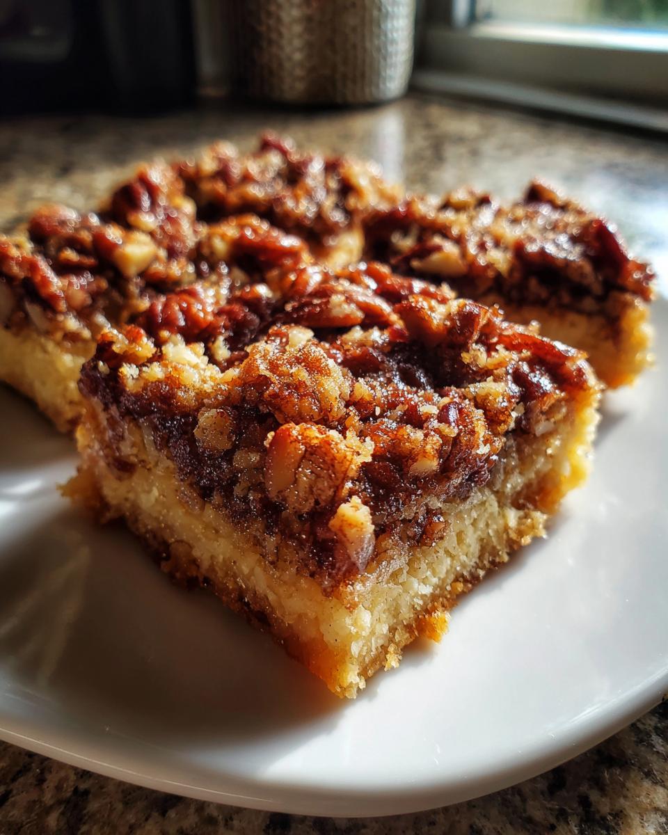 Pecan Crunch Squares - detail 1