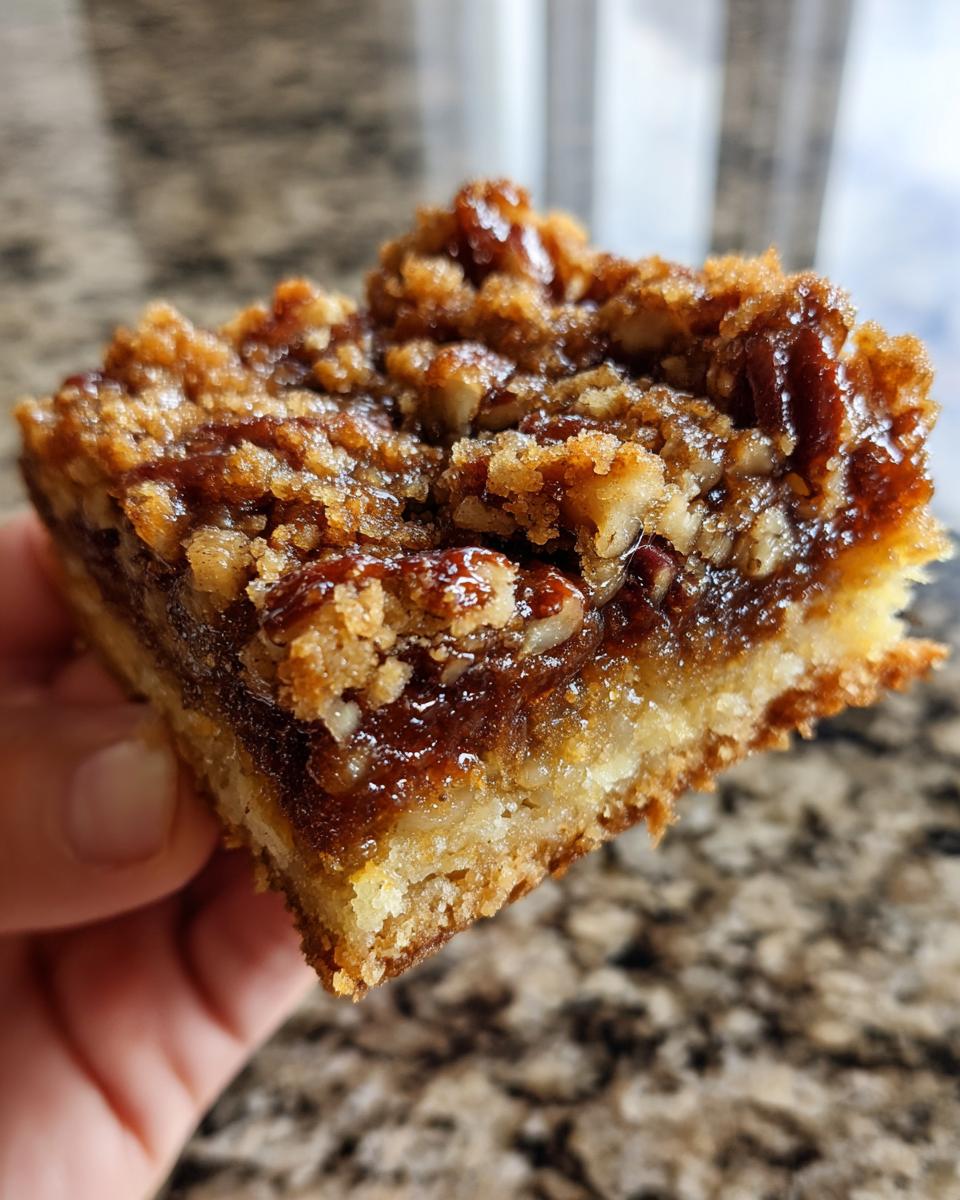 Pecan Crunch Squares - detail 2
