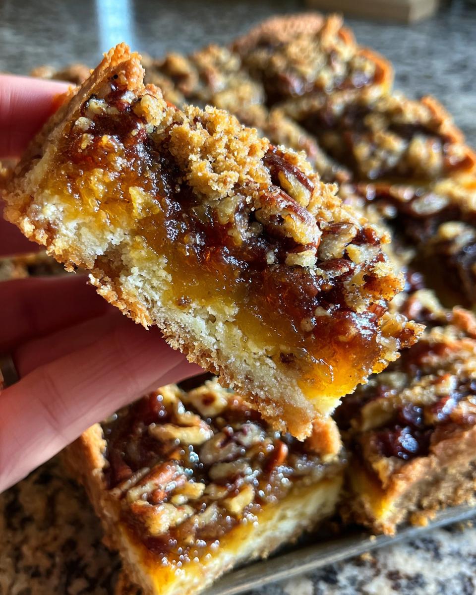 Pecan Crunch Squares - detail 3