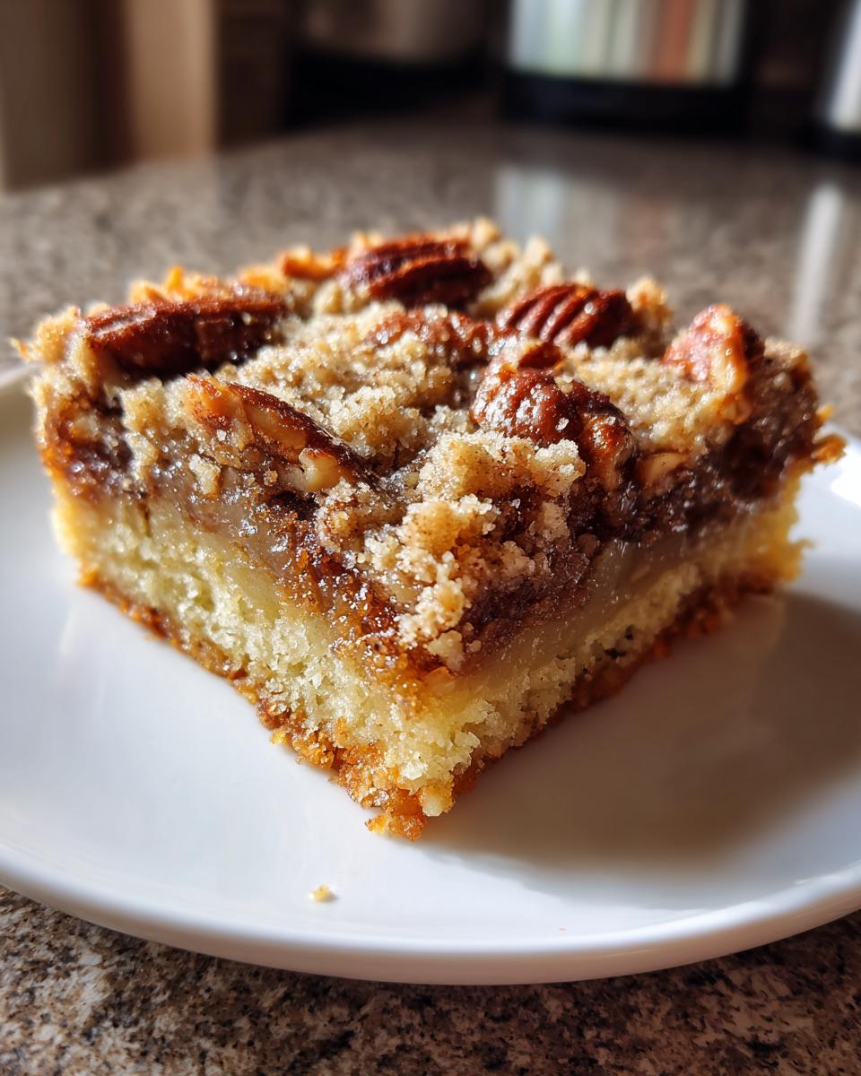 Pecan Crunch Squares - detail 3