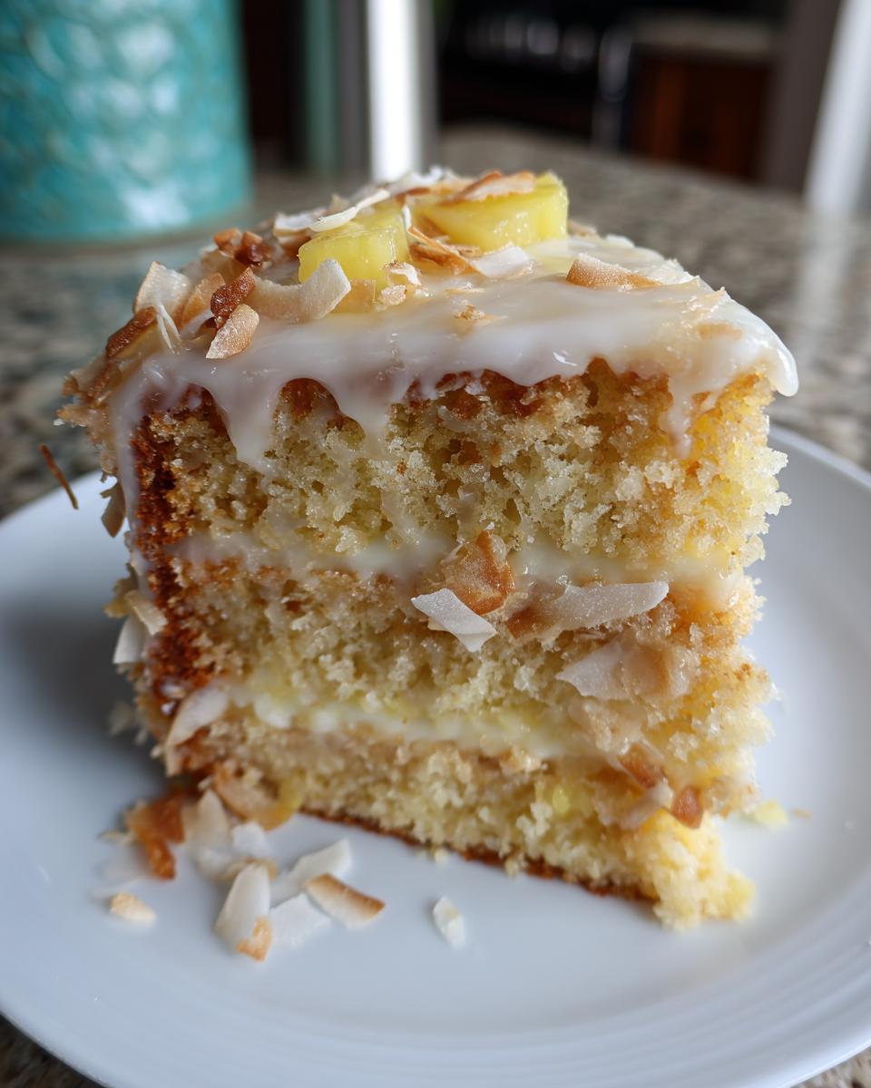 Pina Colada Cake - detail 3