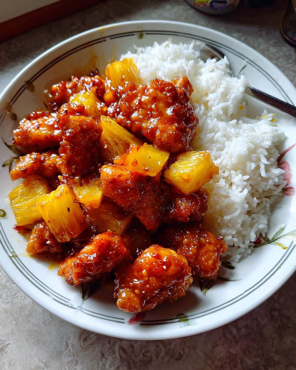 Pineapple Chicken and Rice - detail 2