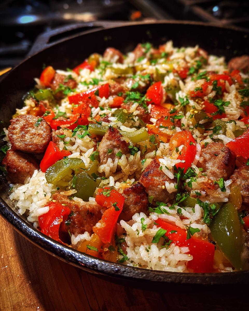 Sausage, Peppers, and Rice Skillet - detail 1