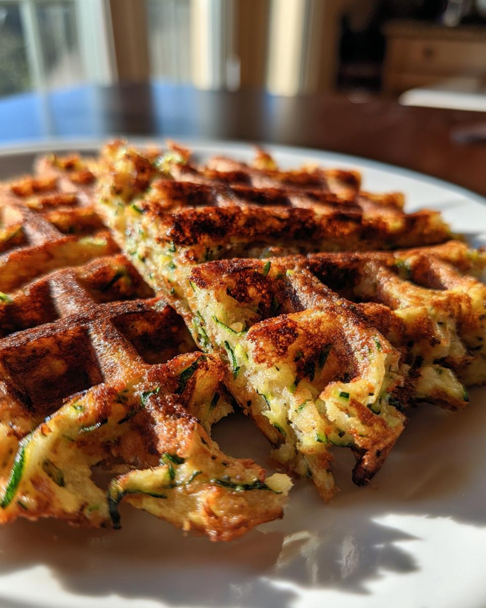 Savory Zucchini Waffles - detail 2