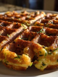 Savory Zucchini Waffles