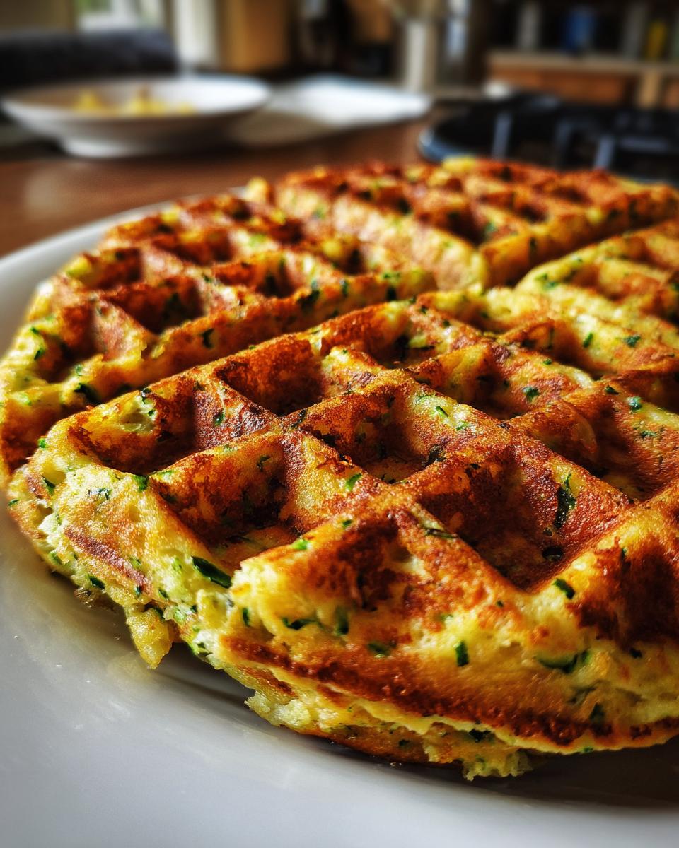 Savory Zucchini Waffles - detail 3
