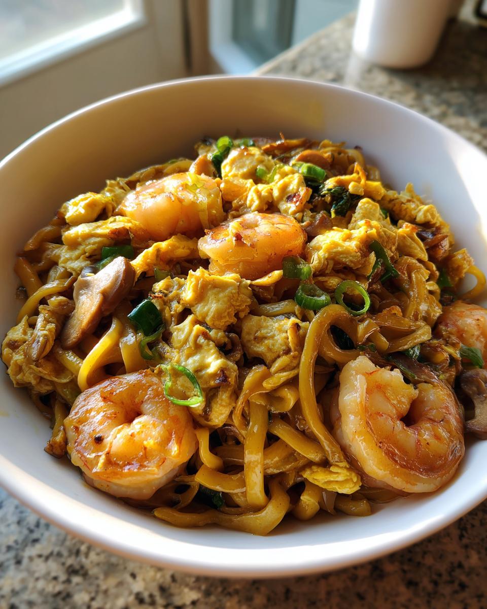 Shrimp Egg with Mushroom Noodles Recipe - detail 4