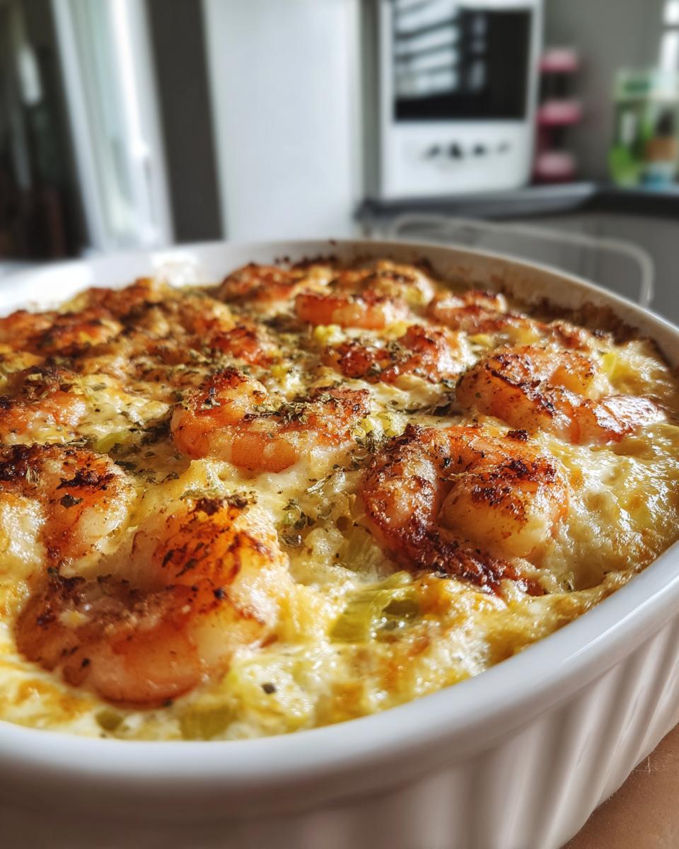 Shrimp and Leek Casserole with Creamy Sauce - detail 2