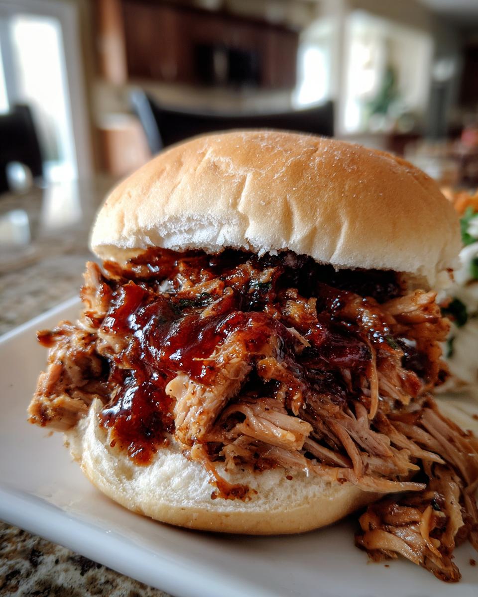 Slow Cooker BBQ Pulled Pork - detail 1