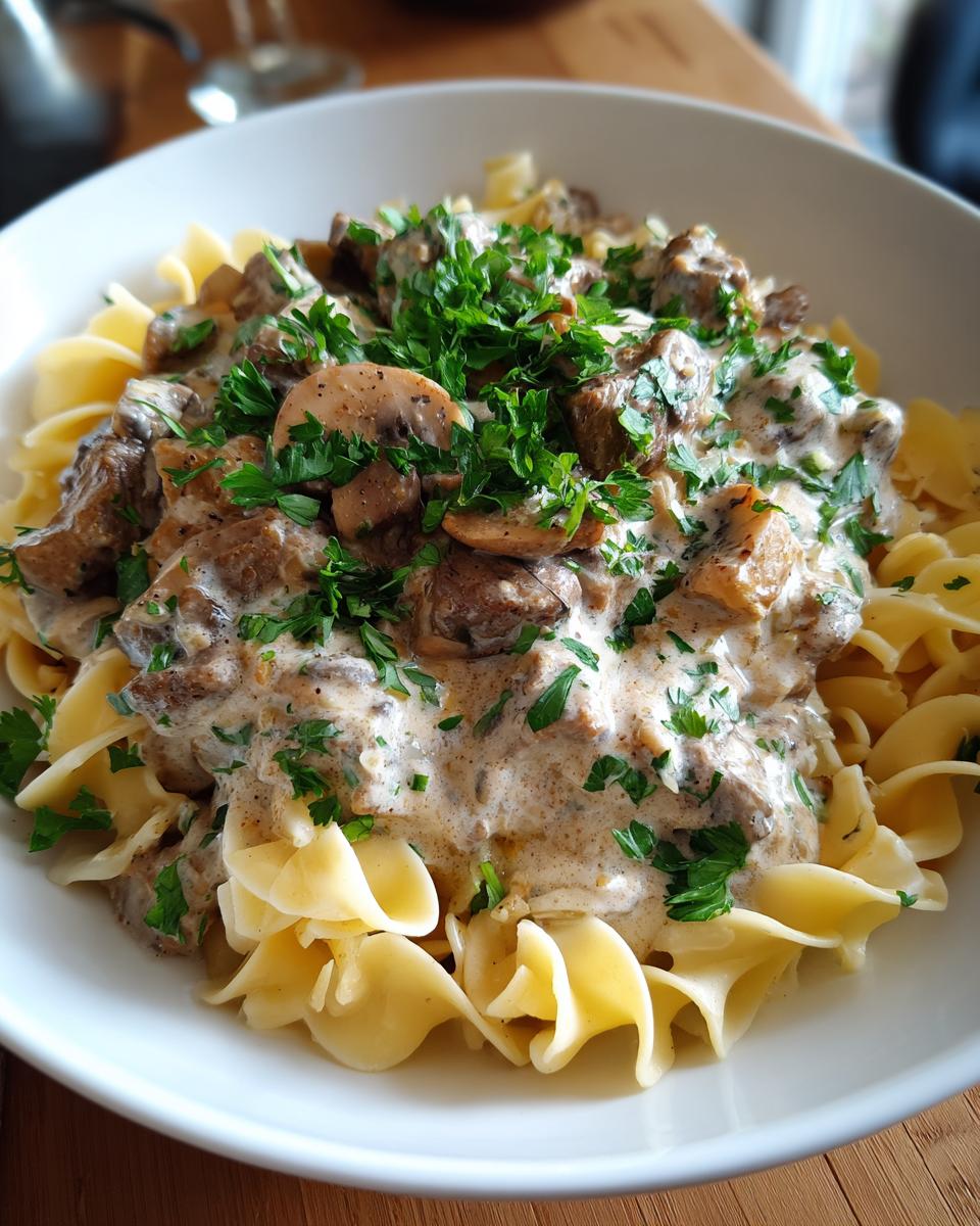 Slow Cooker Beef Stroganoff - detail 2