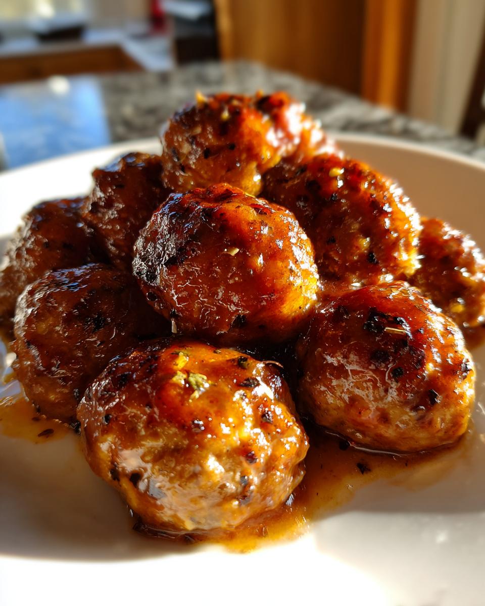 Slow Cooker Honey Garlic Meatballs - detail 3
