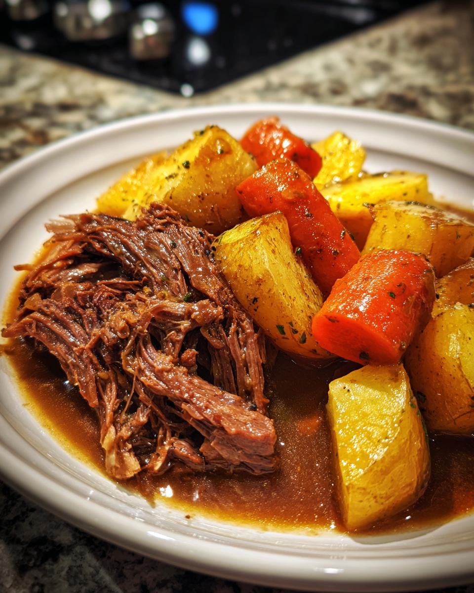 Slow Cooker Pot Roast with Vegetables - detail 4