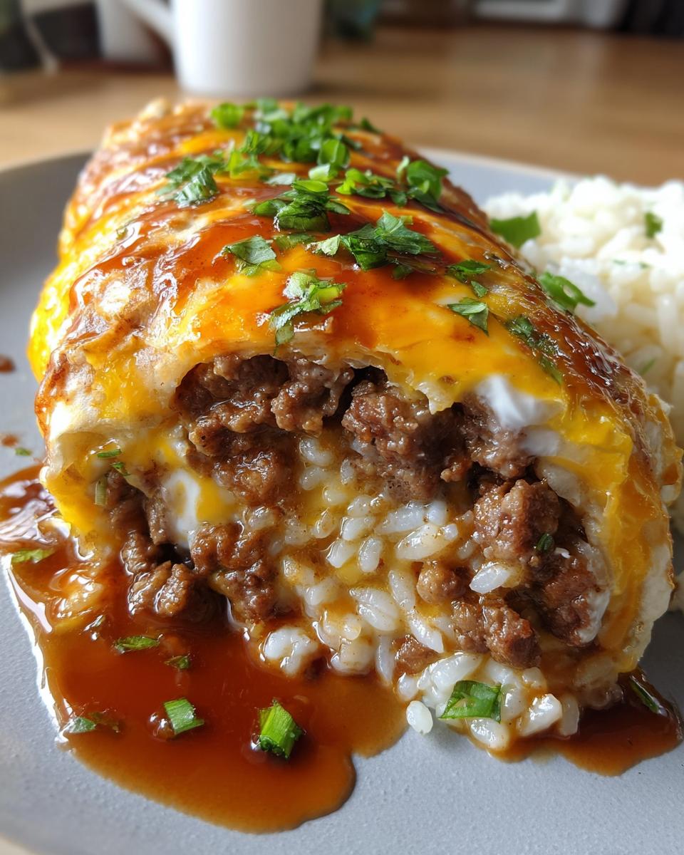 Smothered Burritos with Cheesy Rice - detail 3