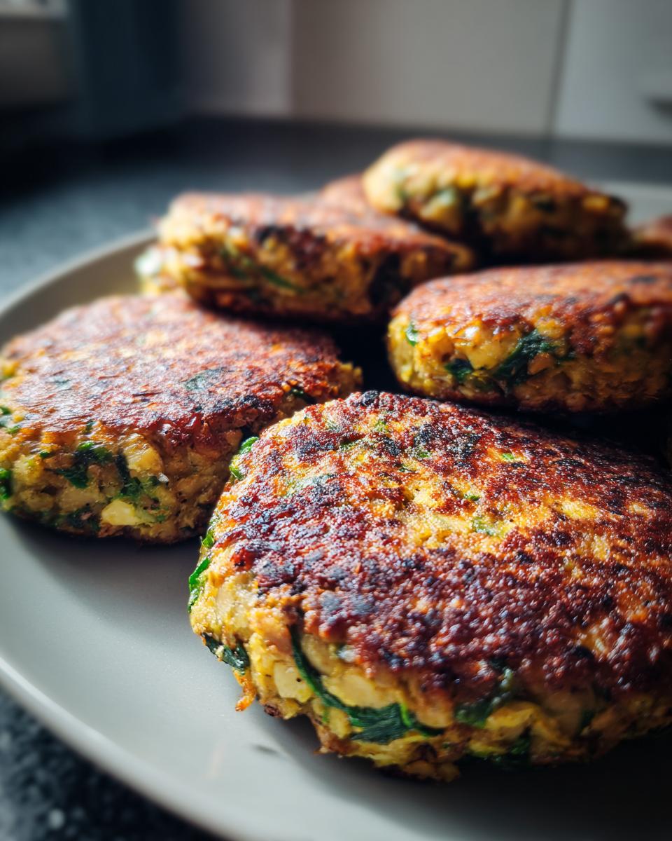 Spinach and Lentil Burgers - detail 3