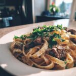 Steak Gorgonzola Alfredo Recipe
