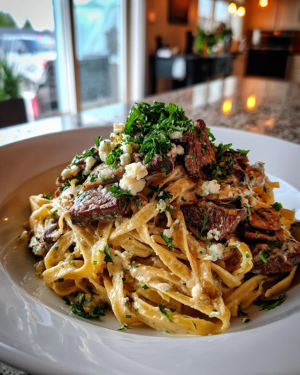 Steak Gorgonzola Alfredo Recipe - detail 3