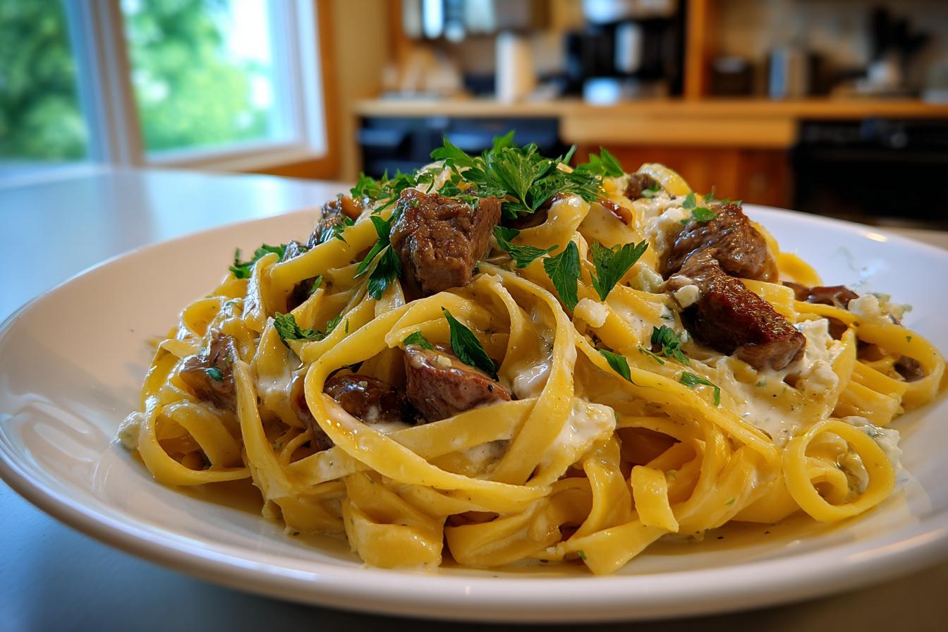 Steak Gorgonzola Alfredo Recipe - detail 4
