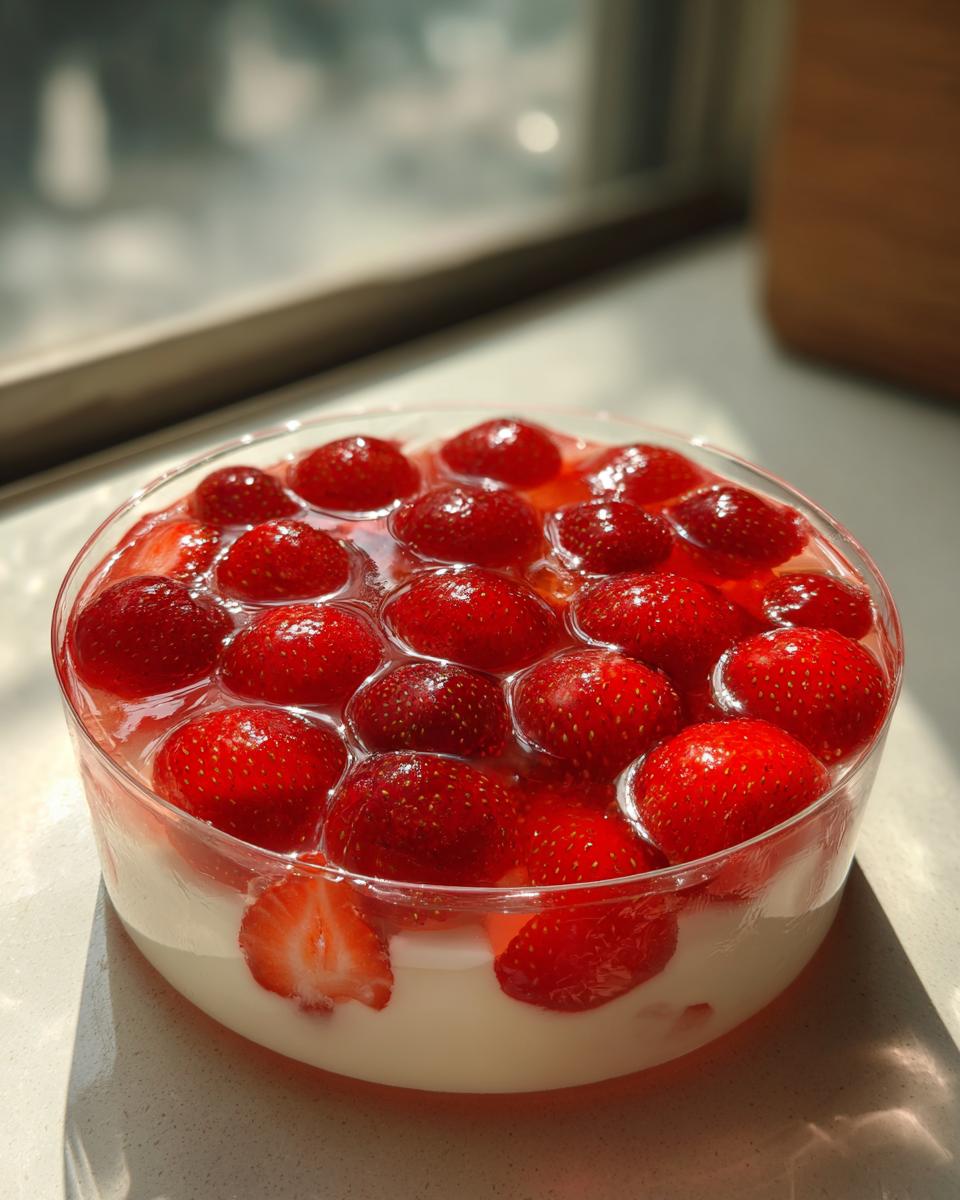 Strawberry Three Milks Gelatin - detail 1