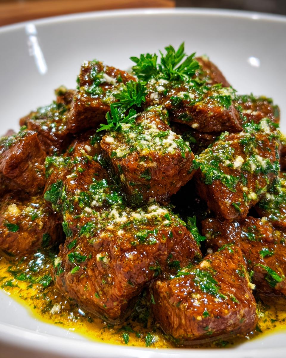 Stukken Vlees in Knoflookboter Saus met Parmezaanroom - detail 5