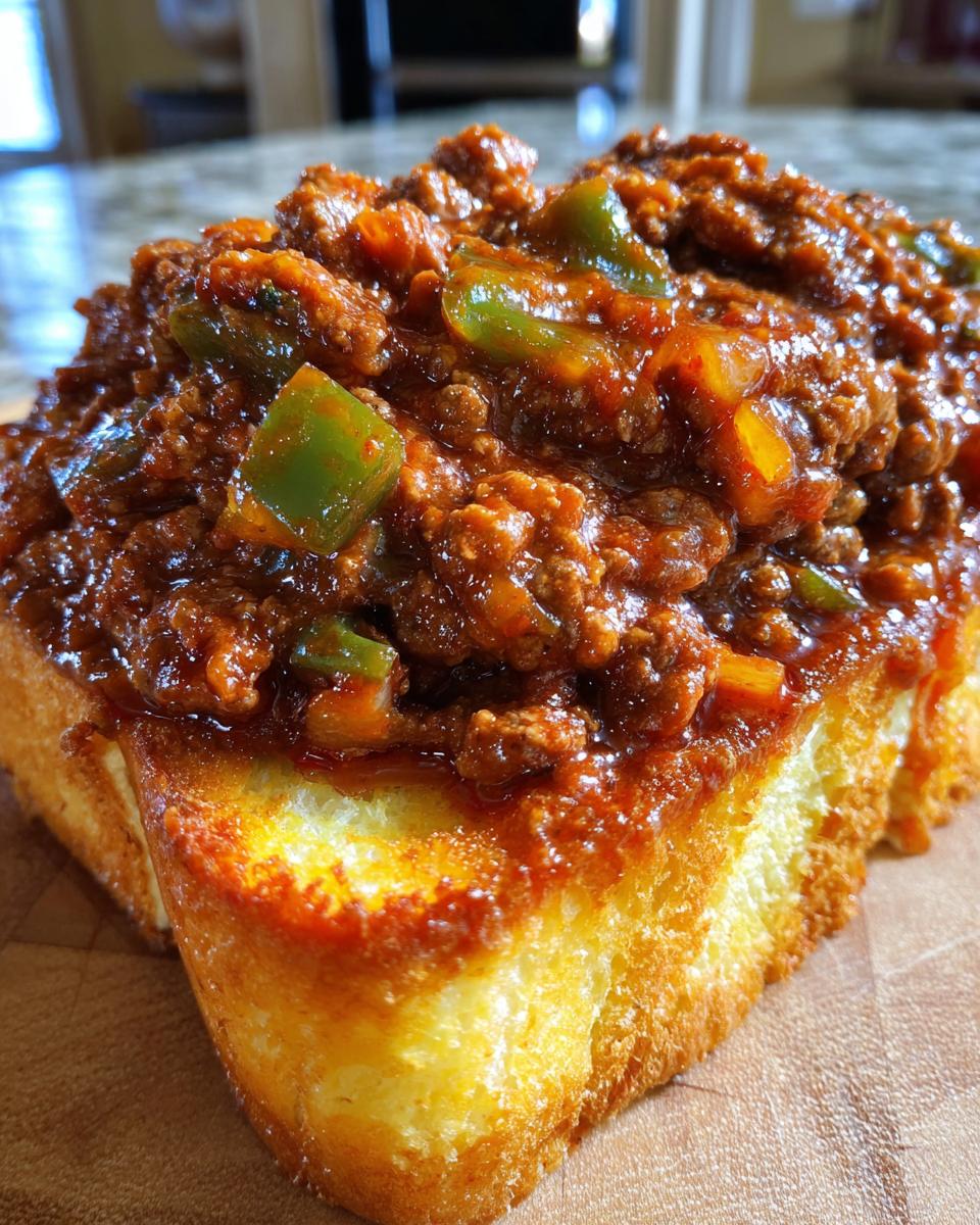 Texas Toast Sloppy Joes - detail 2