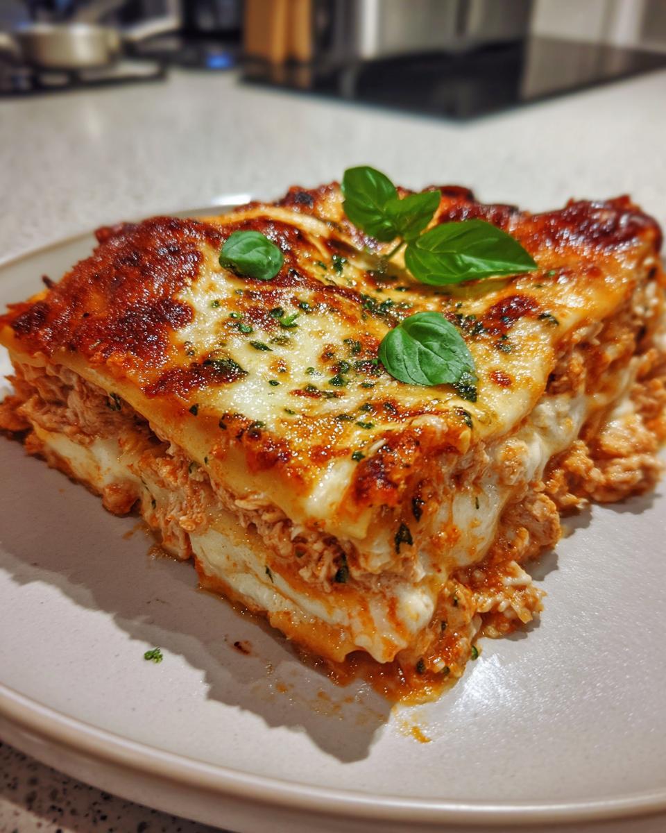 White Cheese Chicken Lasagna Recipe - detail 2