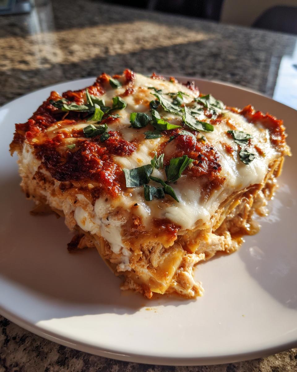 White Cheese Chicken Lasagna Recipe - detail 3
