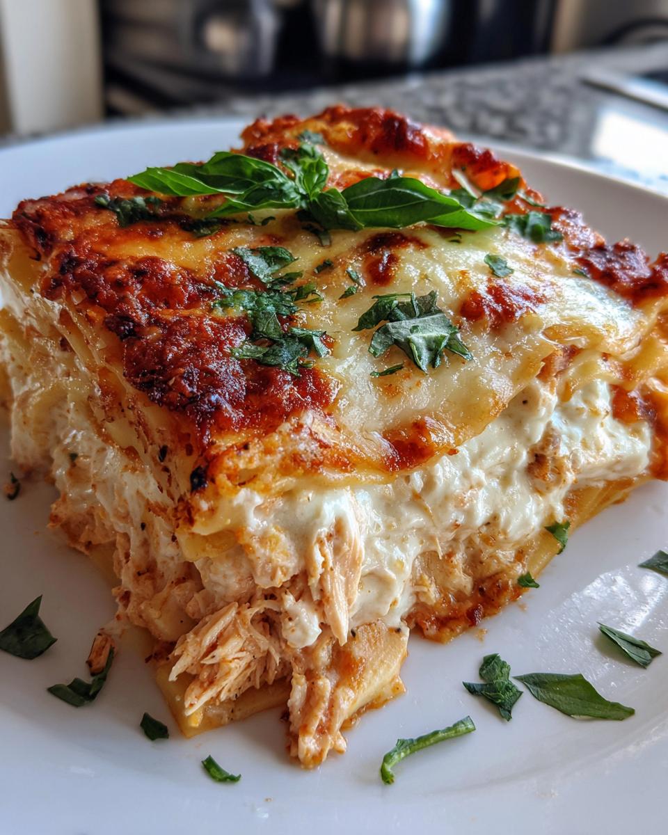 White Cheese Chicken Lasagna Recipe - detail 4