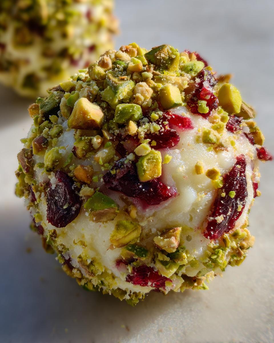 White Chocolate Cranberry Pistachio Truffels Recipe - detail 2
