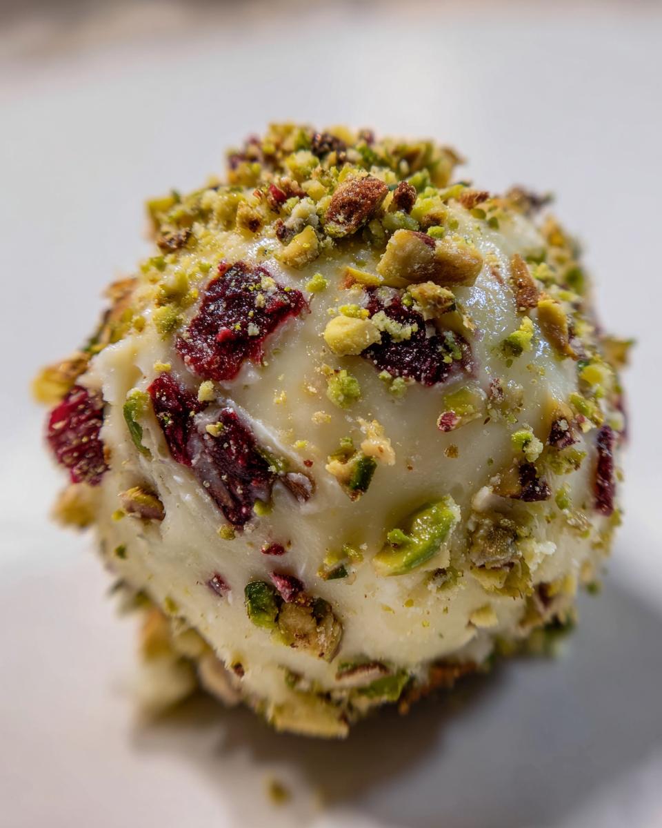 White Chocolate Cranberry Pistachio Truffels Recipe - detail 4