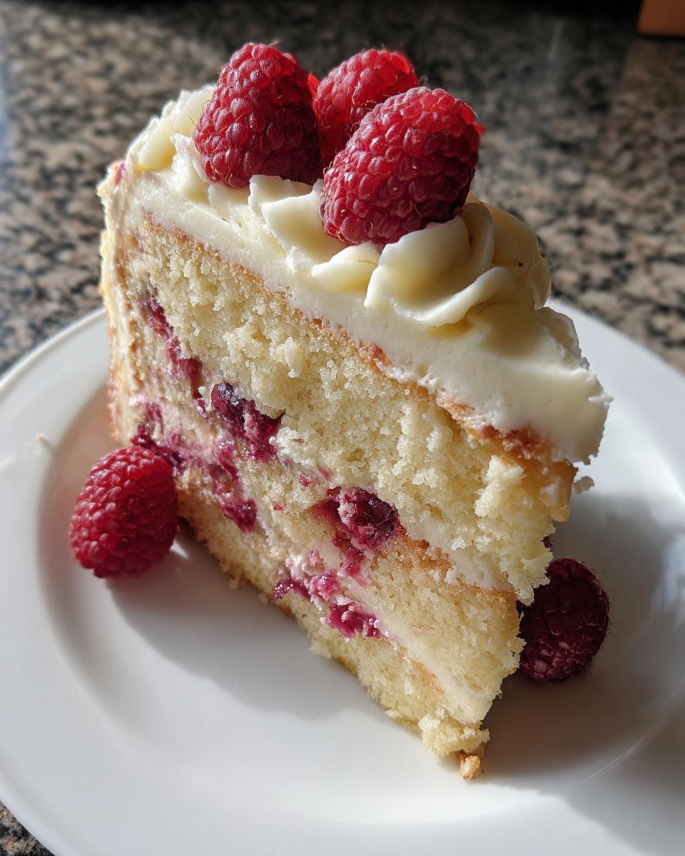 White Chocolate Raspberry Cake - detail 1