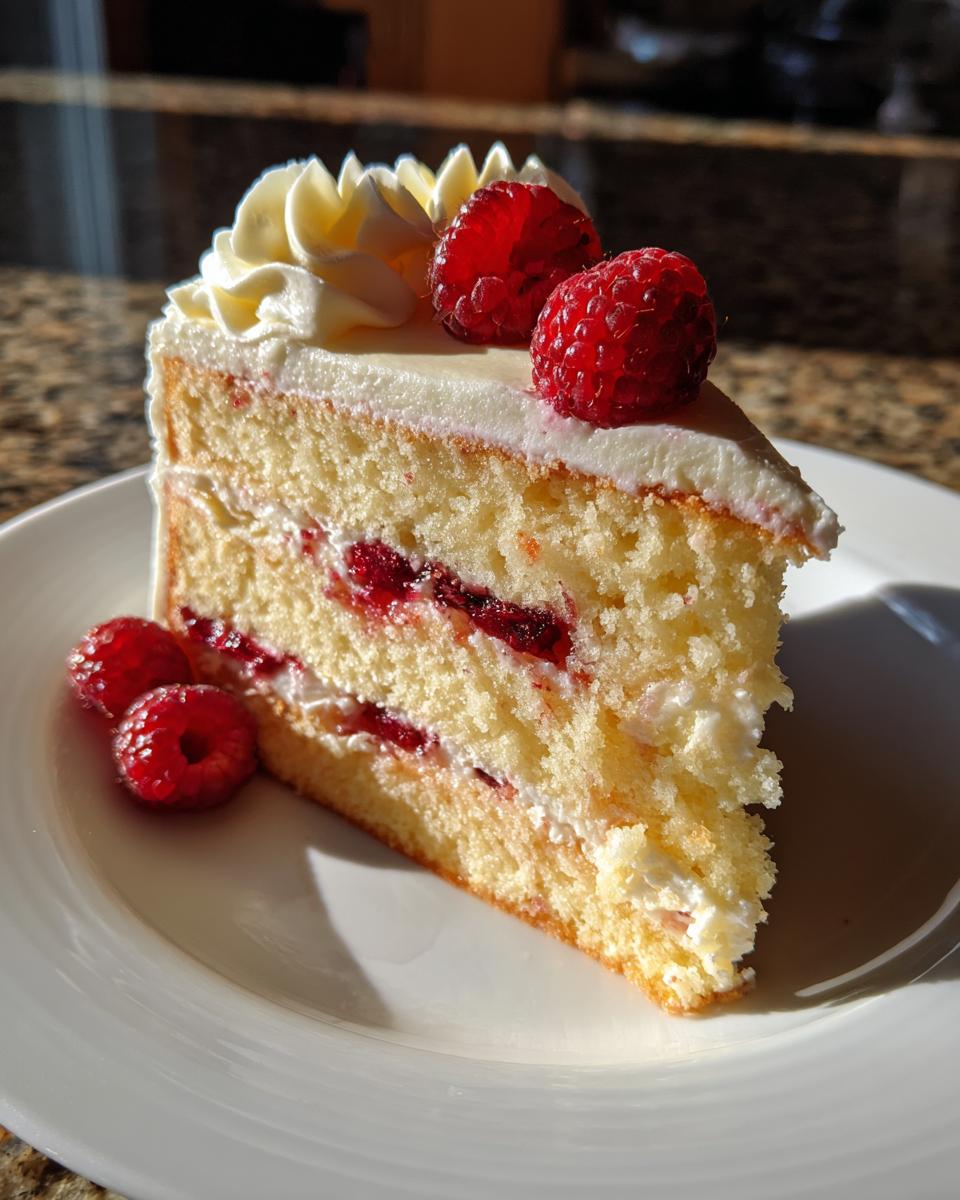 White Chocolate Raspberry Cake - detail 2