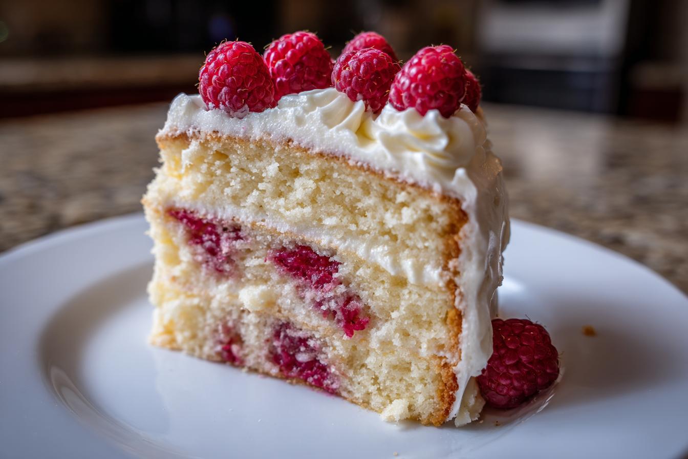 White Chocolate Raspberry Cake - detail 3