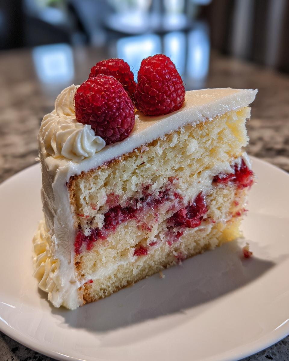 White Chocolate Raspberry Cake - detail 4