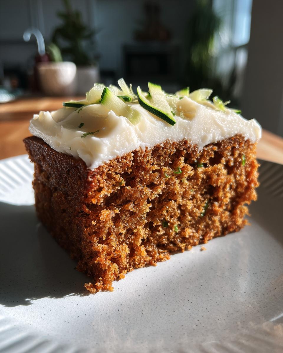 Zucchini Spice Cake with Cream Cheese Icing - detail 1