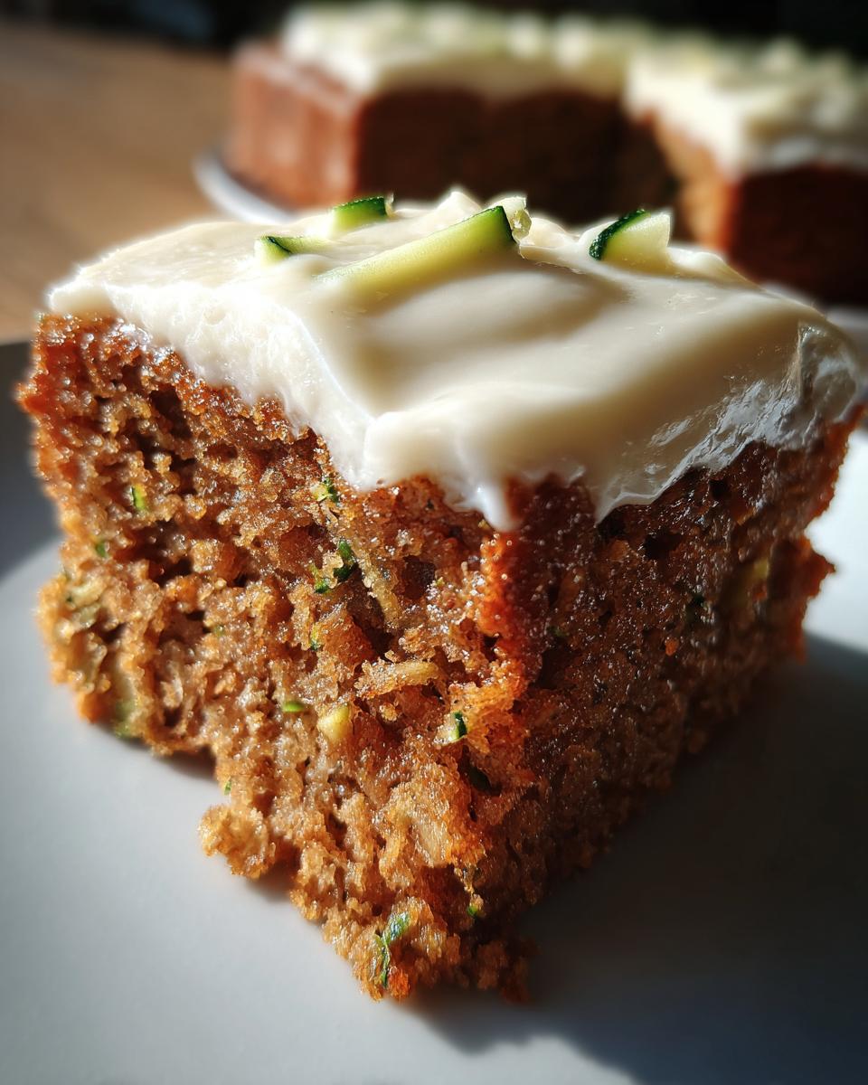 Zucchini Spice Cake with Cream Cheese Icing - detail 2