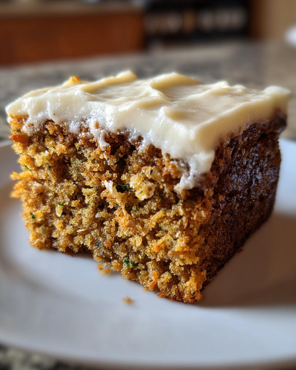 Zucchini Spice Cake with Cream Cheese Icing - detail 3