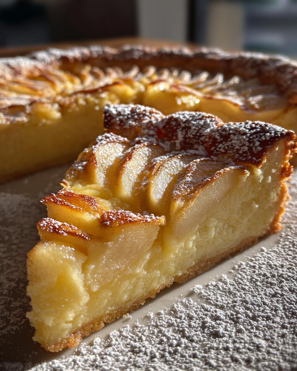 Alsatian Apple Flan - detail 1