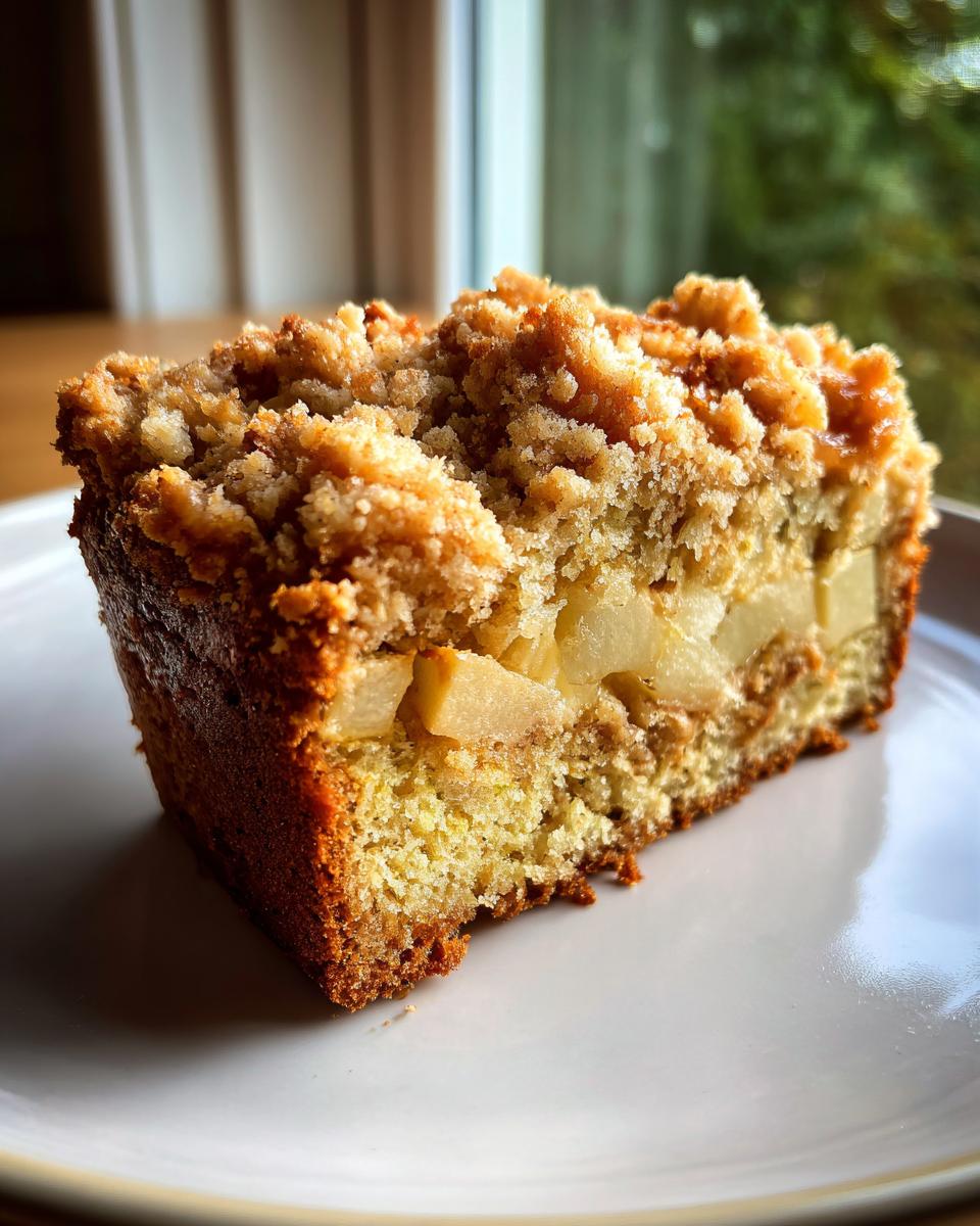 Apple Crumble Zucchini Bread - detail 2