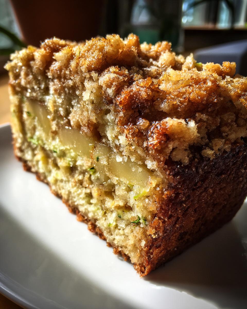 Apple Crumble Zucchini Bread - detail 3