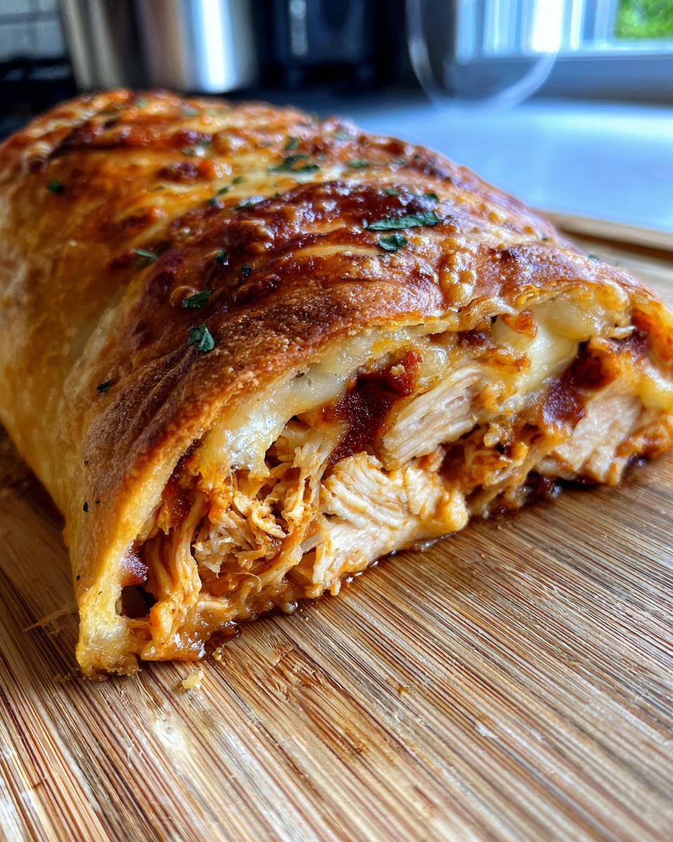 BBQ Chicken Cheese Stromboli - detail 2