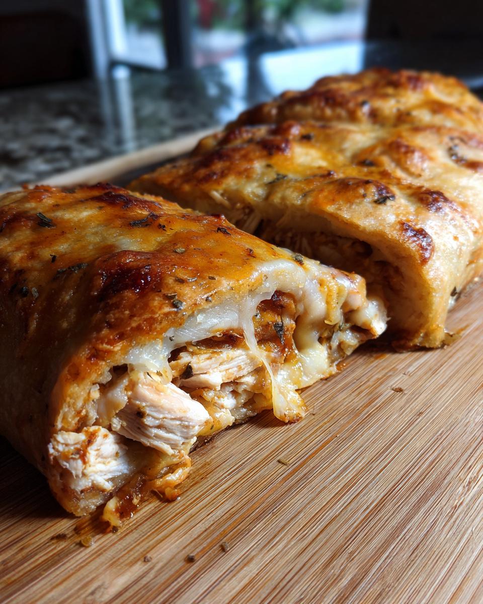 BBQ Chicken Cheese Stromboli - detail 4